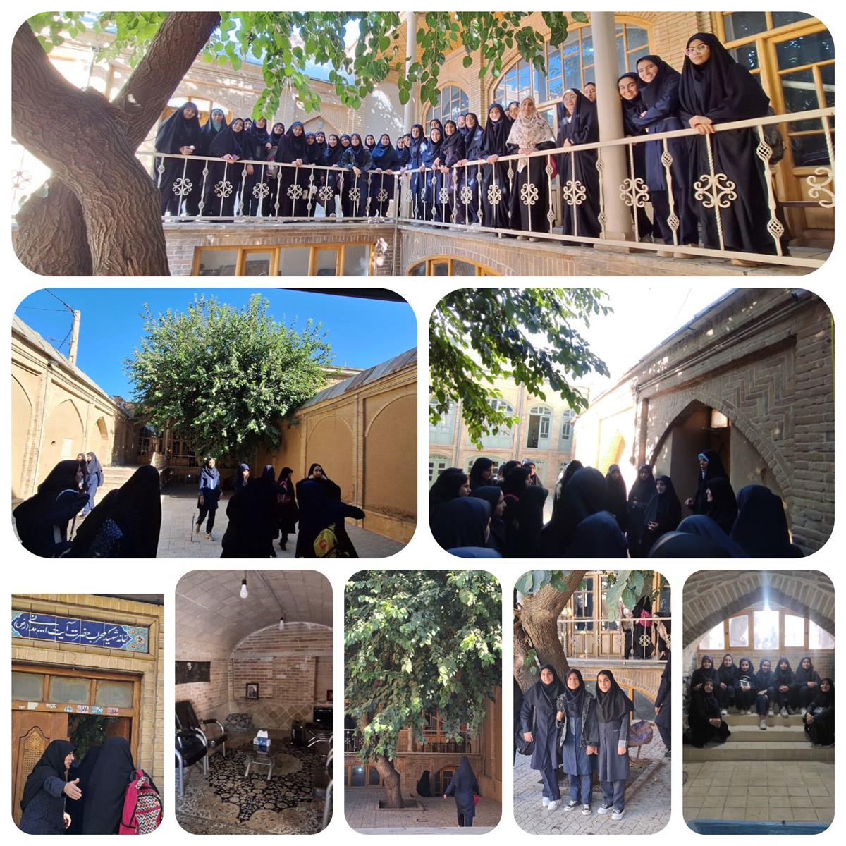 دانش آموزان پایه دهم دربیت شهیدمدنی